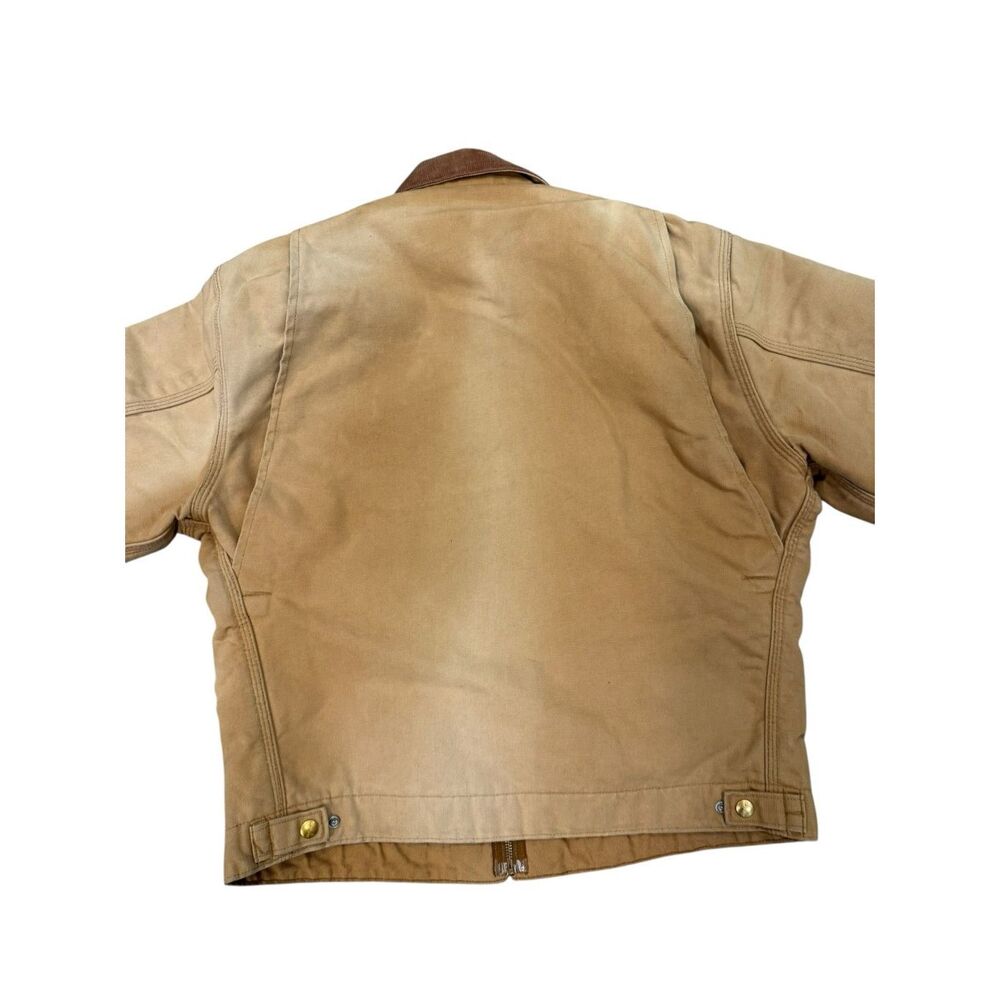 Vintage Carhartt J01 BRN Detroit Jacket Blanket Lined USA Made Workwear 42 Regul - Picture 13 of 14